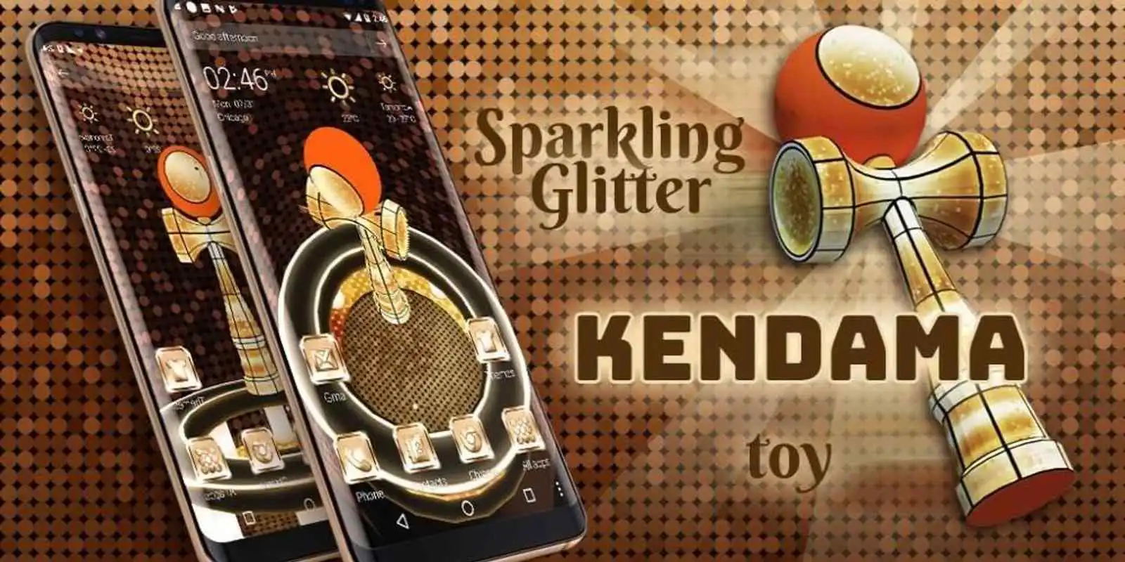 Play 3D Bling Glitter Kendama Theme