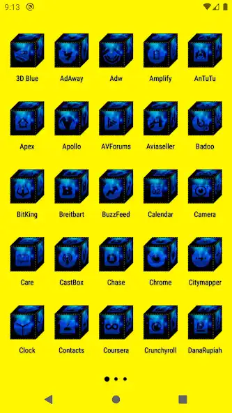 Play 3D Blue Icon Pack as an online game 3D Blue Icon Pack with UptoPlay