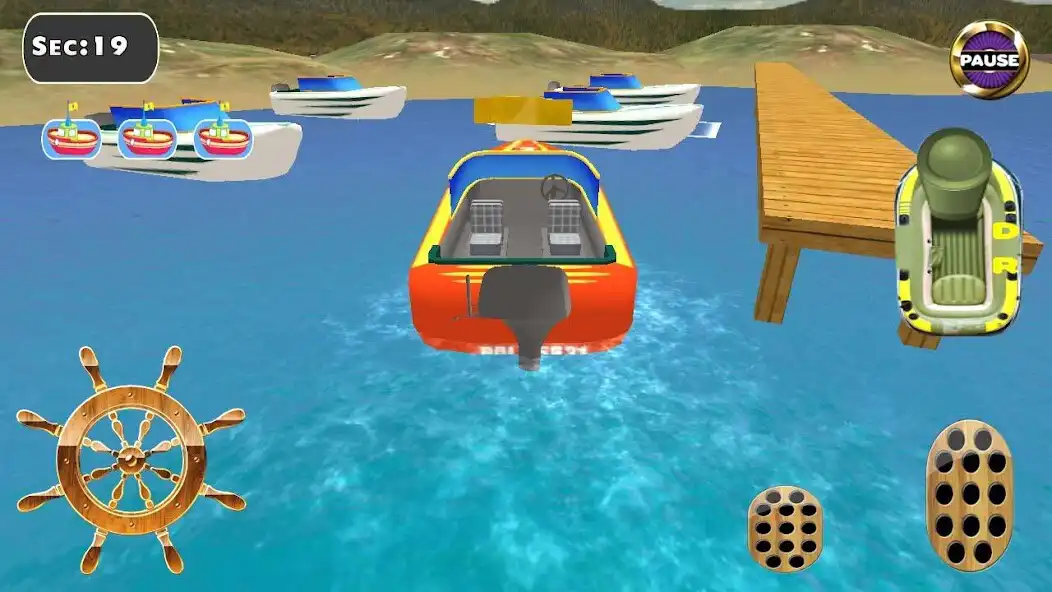 Play 3D Boat Parking as an online game 3D Boat Parking with UptoPlay