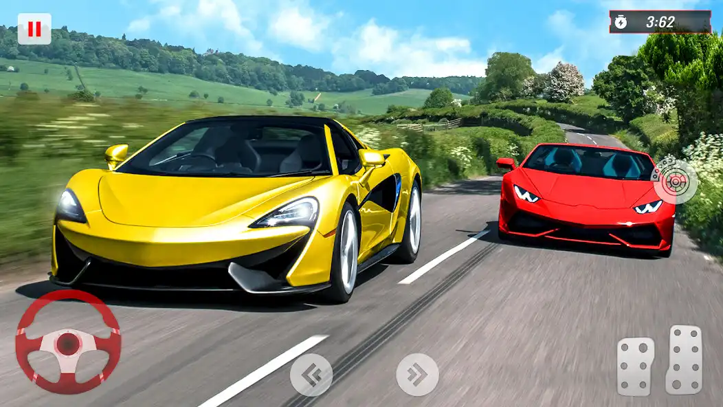 Play 3D Car Racing Game as an online game 3D Car Racing Game with UptoPlay