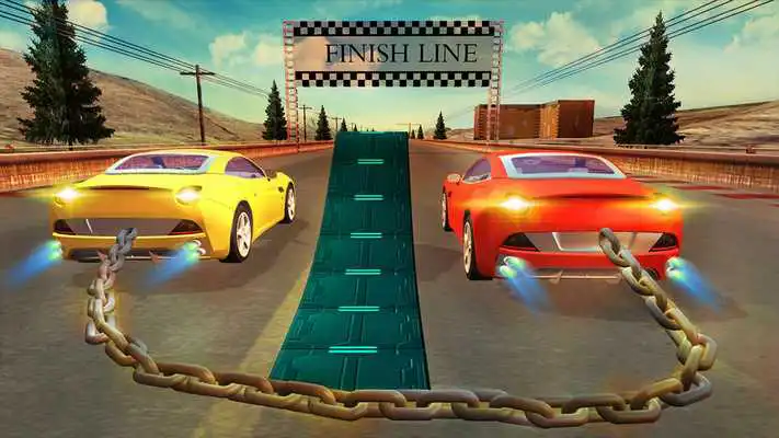 Play 3D Chained Cars Racing - The Impossible Challenge