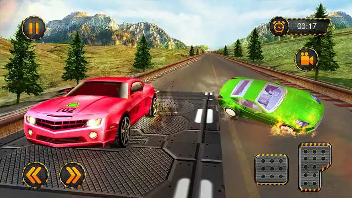 Play 3D Chained Cars Racing - The Impossible Challenge