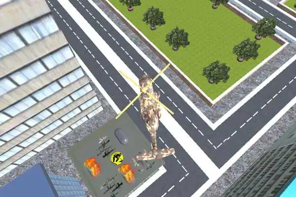 Play 3D City Helicopter Warrior