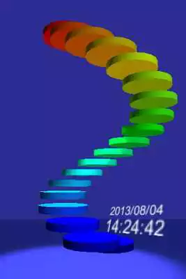Play 3D Clock Rainbow