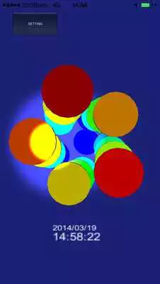 Play 3D Clock Rainbow