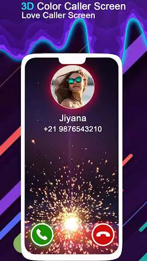 Play 3D Color Caller Screen - Love Caller Screen