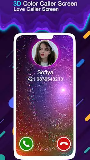 Play 3D Color Caller Screen - Love Caller Screen
