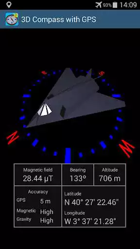 Play 3D Compass with GPS as an online game 3D Compass with GPS with UptoPlay