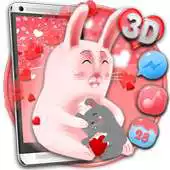 Free play online 3D Cute Bunny Love Theme APK