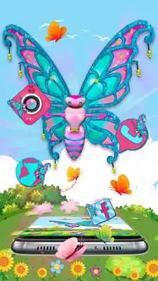 Play 3D Cute Glitter Buttefly