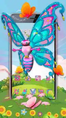 Play 3D Cute Glitter Buttefly