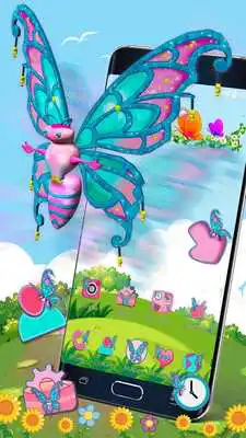 Play 3D Cute Glitter Buttefly