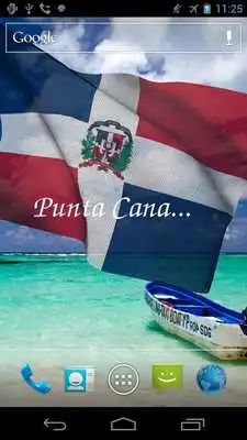 Play 3D Dominican Republic Flag Live Wallpaper