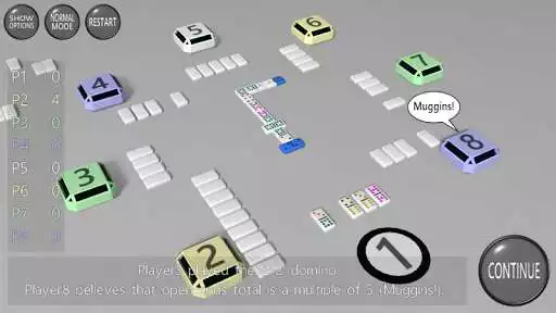 Play 3D Dominoes as an online game 3D Dominoes with UptoPlay