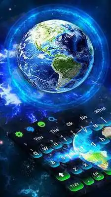 Play 3D Earth Galaxy Keyboard Theme