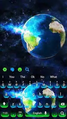 Play 3D Earth Galaxy Keyboard Theme