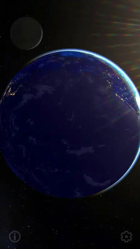 Play 3D Earth  Moon - free live wallpapers