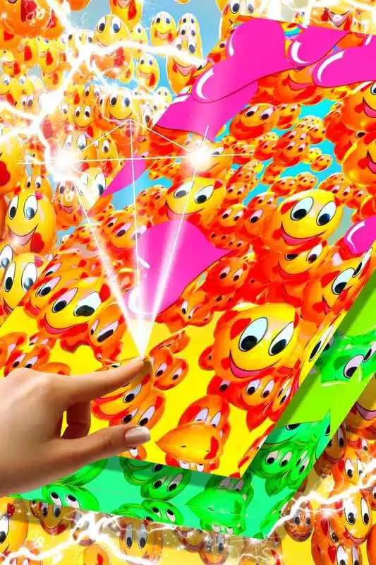 Play 3D Emoji Rain Wallpaper