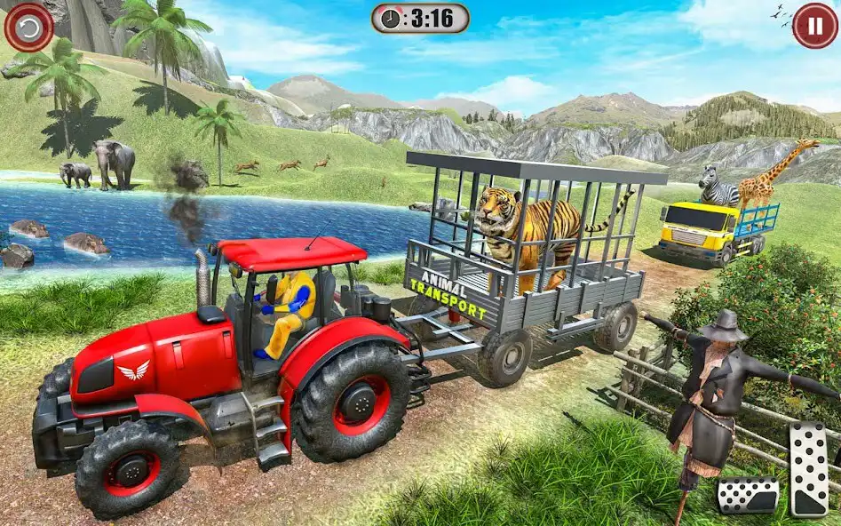 Play 3D Farm Animal Transport Truck as an online game 3D Farm Animal Transport Truck with UptoPlay