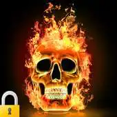 Free play online 3D Fire Skull Screen Lock APK