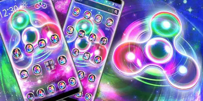 Play 3D Galaxy Neon Fidget Spinner Theme Play 3D Galaxy Neon Fidget Spinner Theme