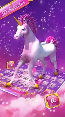 Play 3d Galaxy Unicorn keyboard