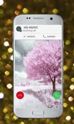 Play 3D Glitter call screen and Theme call