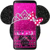 Free play online 3D Glitter Minnie Keyboard Theme APK