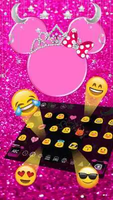 Play 3D Glitter Minnie Keyboard Theme