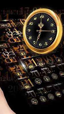 Play 3D Gold Clock Theme