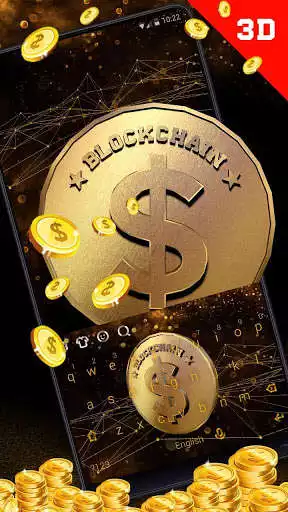 Play APK 3D Gold Coin Keyboard Theme  and enjoy 3D Gold Coin Keyboard Theme with UptoPlay keyboard.theme.k840000496
