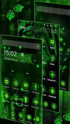 Play 3d Green Neon Bear Play 3d Green Neon Bear