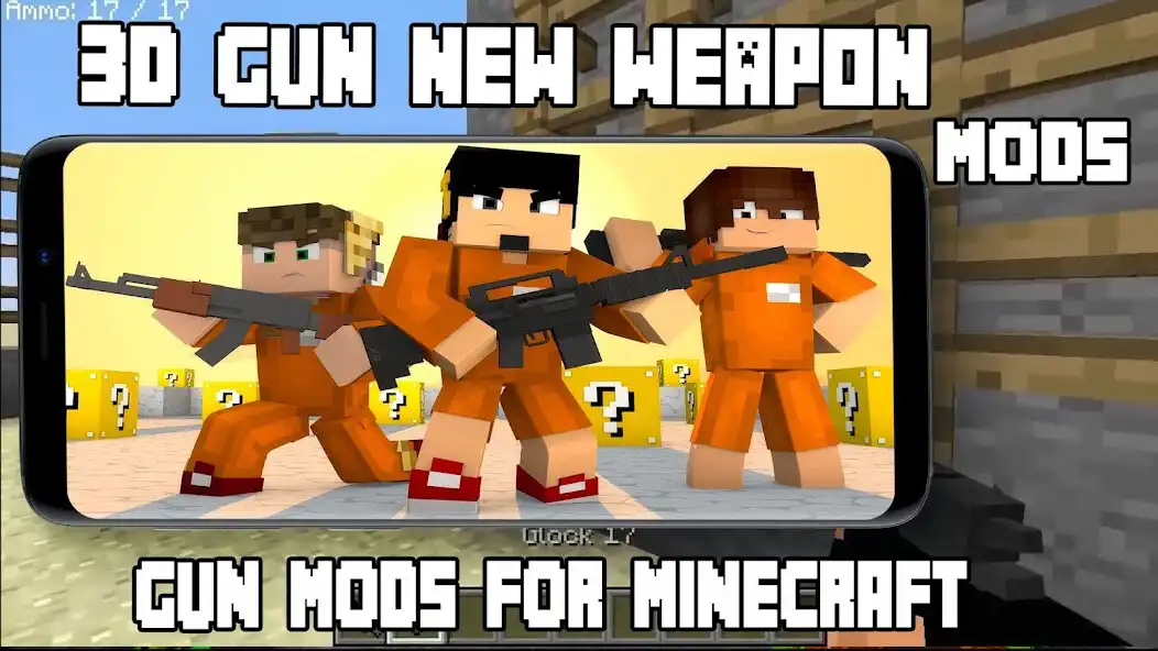 Play 3D Gun Mods - Modern Weapon Mods For Minecraft PE as an online game 3D Gun Mods - Modern Weapon Mods For Minecraft PE with UptoPlay