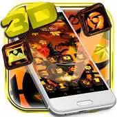 Free play online 3D Halloween Glass Night Theme APK Free play online 3D Halloween Glass Night Theme APK