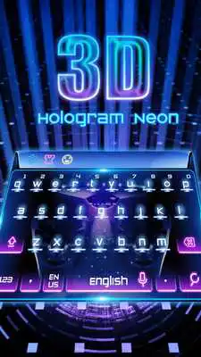 Play 3D Hologram Neon keyboard