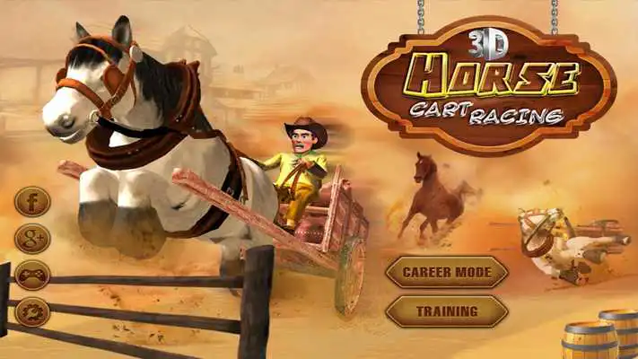 Play 3D Horse Cart Racing