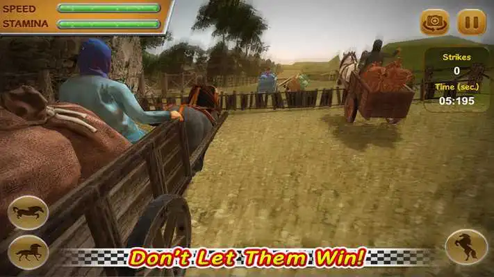 Play 3D Horse Cart Racing