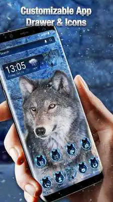 Play 3D Ice Wolf Thrones Live Wallpaper  Launcher