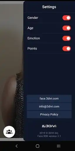 Play 3DiVi Face Demo as an online game 3DiVi Face Demo with UptoPlay