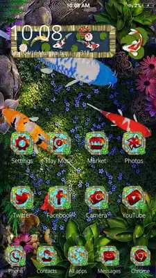 Play 3D Koi Launcher Theme