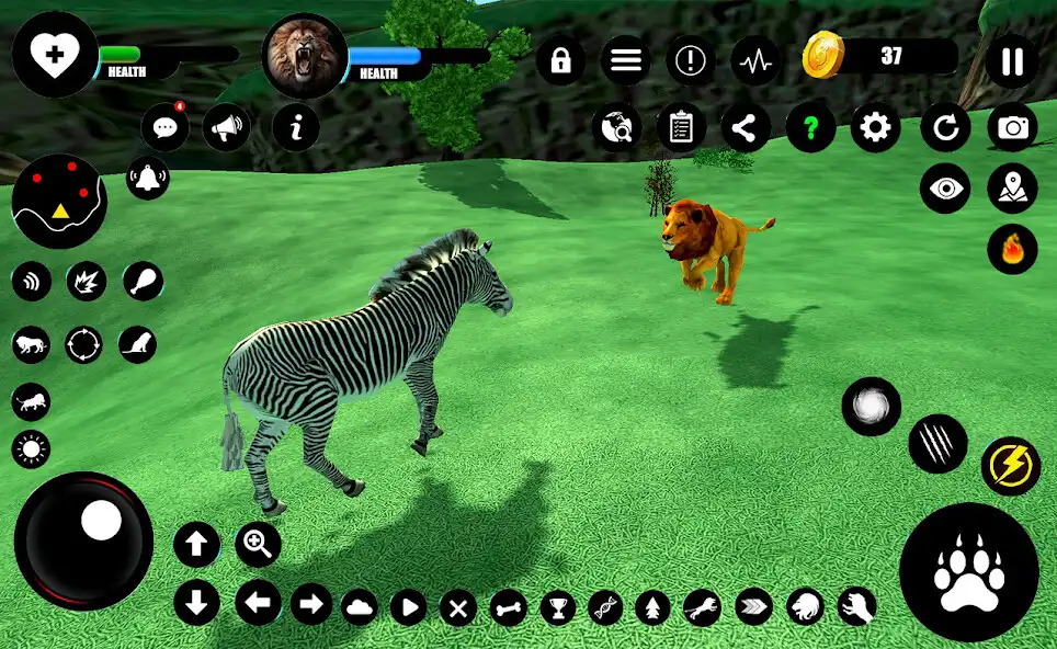 Play 3D Lion Simulator as an online game 3D Lion Simulator with UptoPlay