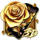 Free play online 3D Luxury Gold Rose Theme APK Free play online 3D Luxury Gold Rose Theme APK