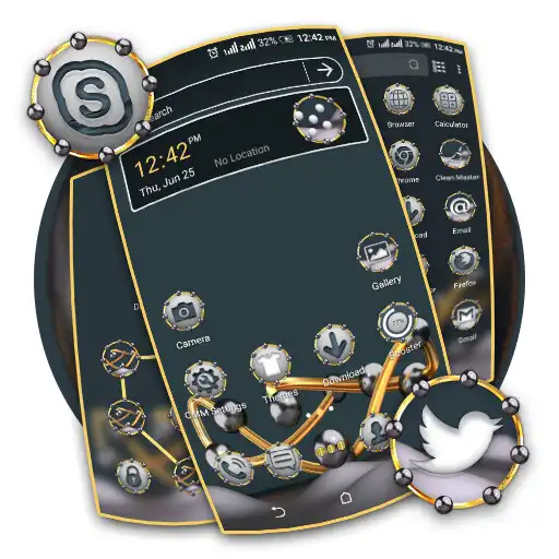 Play 3D Metallic Ball Theme  and enjoy 3D Metallic Ball Theme with UptoPlay