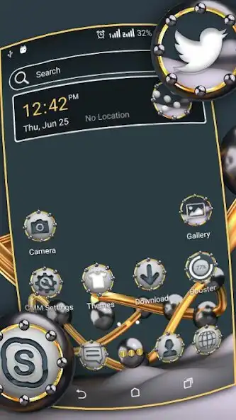 Play 3D Metallic Ball Theme as an online game 3D Metallic Ball Theme with UptoPlay