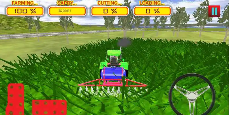 Play 3D Modern Farming Tractor