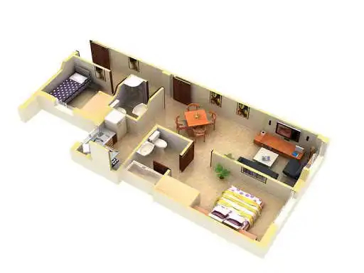 Play APK 3D Modular Home Floor Plan  and enjoy 3D Modular Home Floor Plan with UptoPlay com.bombomcar.threedeemodularhomefloorplan