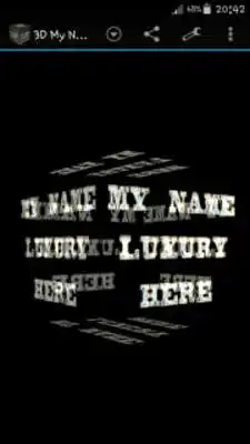 Play 3D My Name Luxury Wallpaper