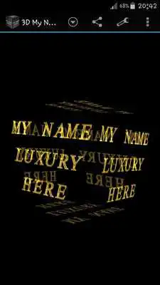 Play 3D My Name Luxury Wallpaper