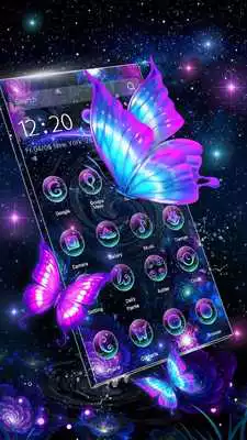 Play 3D Neon Butterfly Shiny Theme Play 3D Neon Butterfly Shiny Theme