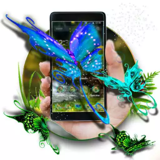 Free play online 3D Neon Butterfly Theme APK
